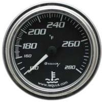 Equus 7242 Water Temperature Gauge - Black