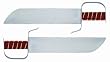 Butterfly Sword Leather Handle 15" Blade (Set of 2) - Martial Arts - Other