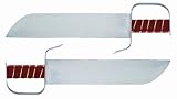 Butterfly Sword Leather Handle 15 Blade (Set of 2)