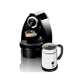 Nespresso C100-US-AERO Essenza Automatic Single-Serve Espresso Machine with Nespresso Aeroccino Milk Frother