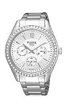 Pulsar Multifunction Swarovski Crystals Silver Dial Women039s watch PP6009 on sale