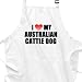 I Love My Australian Cattle Dog BBQ Apron