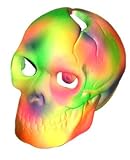 Ceramic Ornament - Fluorescent Skull W/eye