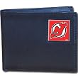 New Jersey Devils Leather Bifold Wallet - NHL Hockey Fan Shop Sports Team Merchandise