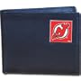 NHL Bifold Leather Wallet in Tin - New Jersey Devils