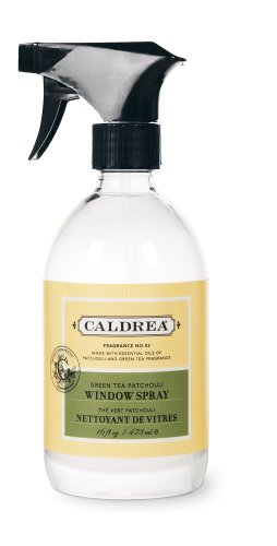 Caldrea Window Spray, Green Tea Patchouli, 16-Ounce Bottles (Pack of 6) by Caldrea