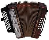 Hohner Corona II Diatonic Accordion - G, C, F, Red