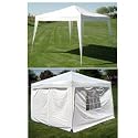 10 x 10 Pop-up White Canopy w/4 Side Walls EZ to set up