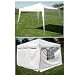 10 x 10 Pop-up White Canopy w/4 Side Walls EZ to set up