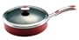 Farberware Select 3-1/2-Quart Covered Saute Pan, Red