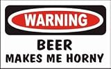 BEER MAKES ME HORNY Apron (Various Colors Available)