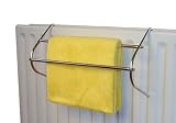 CHROME RADIATOR RAIL CLOTHES CURVED TOWEL AIRER DRYER