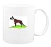 Mug with bulldog, standing, dog, brown