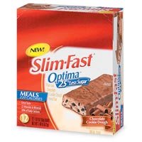 Slim-Fast Optima Meal Bars, Chocolate Cookie Dough, 1.97-Ounce Bars in 12-Count Boxes