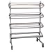 Pacon 67780 Mobile horizontal rack for eight 36 x 1000 ft. paper rolls, 38w x 25d x 52-1/2h