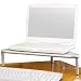 Allsop Metal Art Corner Monitor Stand - Silver