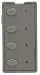 Simply Automated ZS24O-W Custom Series Oval 4-Button Faceplate, White