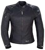 TOURMASTER/CORTECH LNX WOMENS LEATHER MOTORCYCLE JACKET BLACK SIZE:MED