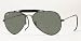 RAY BAN 3030 OUTDOORSMAN L9500 BLACK AVIATOR SUNGLASSES