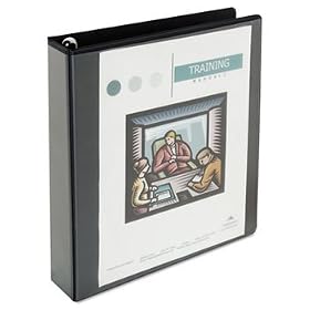 Comfort Grip Round Ring View Binder, 1-1/2 Capacity, 8-1/2 x 11, Black