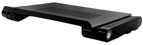 Adjustable Vented Laptop Table Laptop Computer Desk Portable Bed Tray Book Stand Push Button Joints up to 17