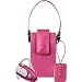 Motorola Bluetooth Headset H500 Bubblegum Pink H500 , OEM Pouch Case and Screen Cleaner Bundle For Motorola V3 Razr V3c V3i V3m Image