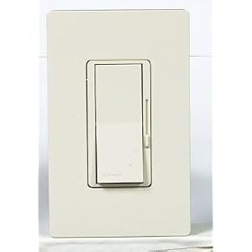 Lutron #DVW-600PH-LA 3WYALM Single Dimmer/Plate