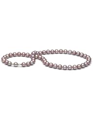AAA Quality, 8.0-9.0 mm Lavender Freshwater Pearl Necklace