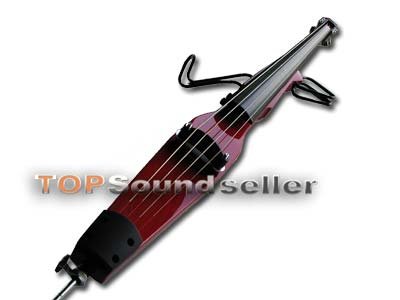 Produkt-Bild: Hochwertiger E- Kontrabass 3/4 mit Tasche Transp. ROT