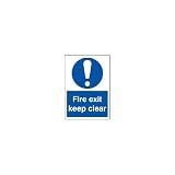 Scan    A4 Sign - Fire Exit Keep Clear