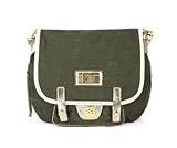 Marc by Marc Jacobs Metallic Military General Crossbody Messenger Bag Peat Green