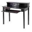 Liso 2pc Home Office Set, Computer Desk with Hutch By Winsome Furniture