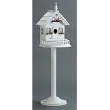 Wood Victorian Birdhouse on Stand