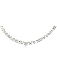 Roman Bride Simulated Crystal Graduated Necklace, 19.5"