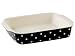 Spode Baking Days 15-1/2-Inch-by-11-Inch Rectangular Handled Dish, Black