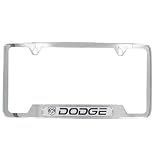 Camisasca LFI306POD Polished Stainless Steel Dodge Ram's Head Logo License Frame by Camisasca