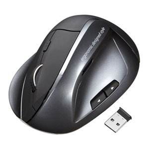 SANWA SUPPLY ワイヤレスエルゴレーザーマウス MA-ERGW4