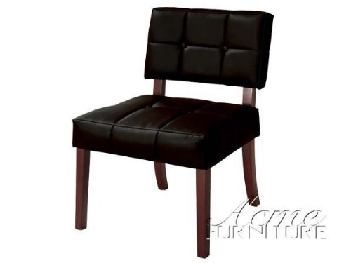 Elegant Styling PVC Leather Chair in Black