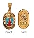 18K Egyptian Jewelry Pendants - Scarab w/ Turquoise and Coral Stone
