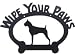 boxer18 - Wipe Your Paws Sign Boxer