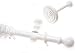 White Real Wooden Curtain Pole Many Sizes Other Wood Colours Spare Rings And Hold Backs All Available 150