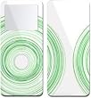 Circle White - Apple iPod nano 1G (1st Generation) 1GB/ 2GB/ 4GB Protector Skin Decals - Faceplate Stickers