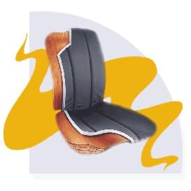 Car Seat Cushion with Tempur Pedic Pressure Relieving Material