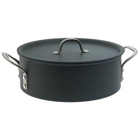Calphalon Commercial Hard-Anodized 8-1/2-Quart Saucier with Lid