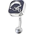 National Football League Logo Top Mount Curved Belly Ring - San Diego Chargers