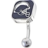 National Football League Logo Top Mount Curved Belly Ring - San Diego Chargers
