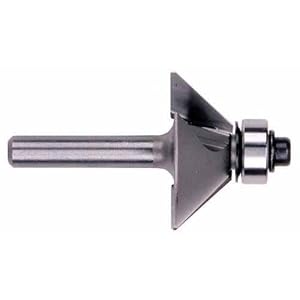 Milwaukee 48-23-7200 1-1 2 by 2-3 16-Inch Chamfer Router Bit with 1 4-Inch Shank by