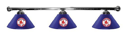 Boston Red Sox Pool Table Light - Chrome Bar
