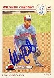 Wil Cordero, Indianapolis Indianas - Expos Affiliate, 1991 Line Drive Pre-Rookie Autographed Card