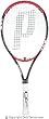 Prince - o3 Hybrid Hornet OverSize Tennis Racket w/ Free Stringing